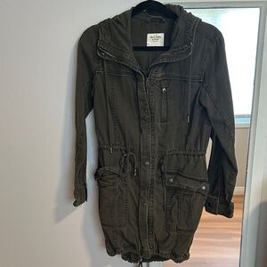 Abercrombie & Fitch Dark Green Utility Jacket